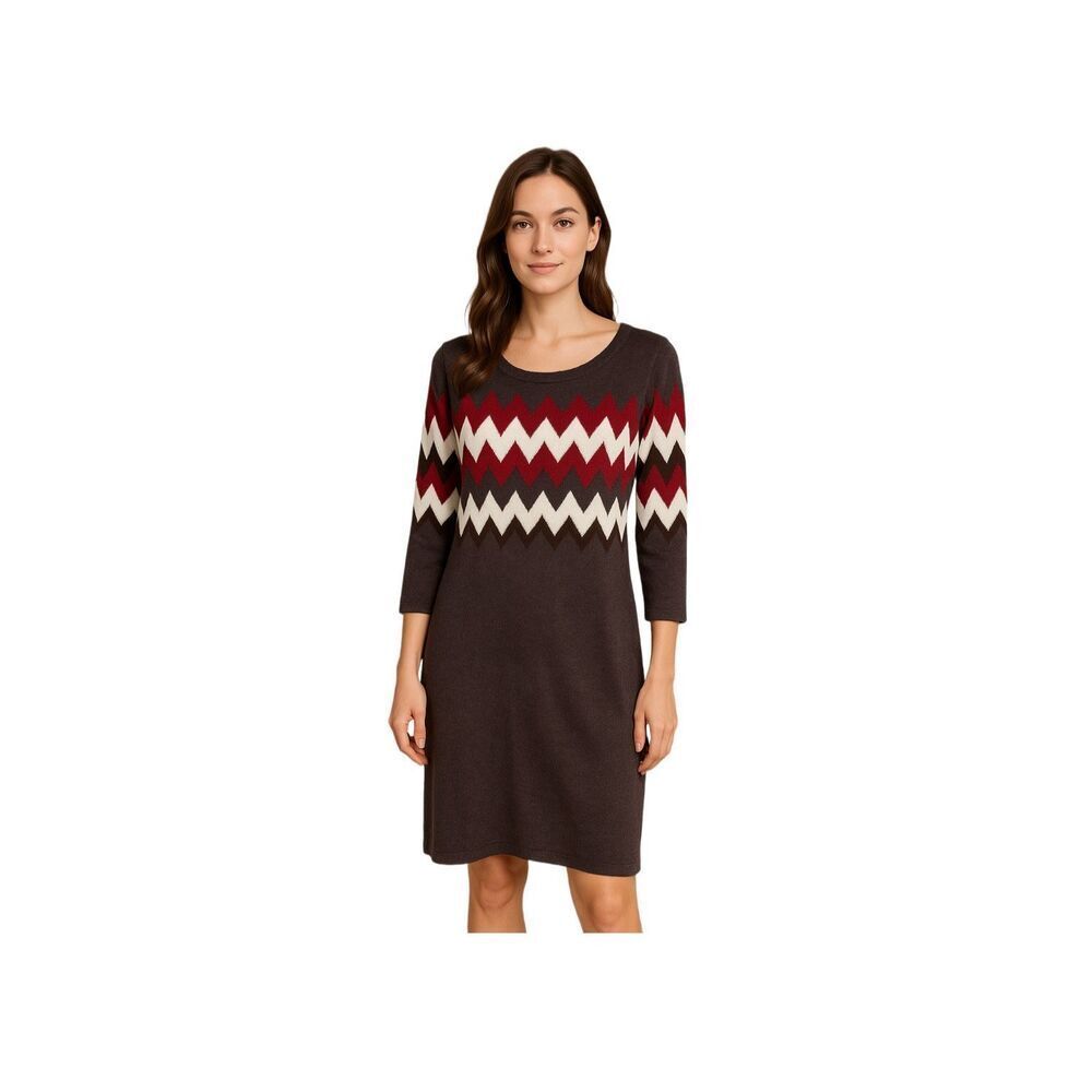 Sandra Darren size M Aztec print sweater dress.